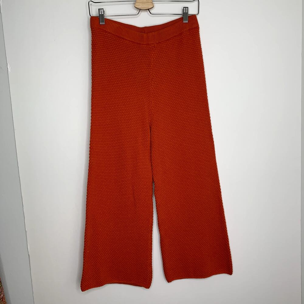 Free People Ribbed Knit Two-Piece Set in Rust - Picture 10 of 16
